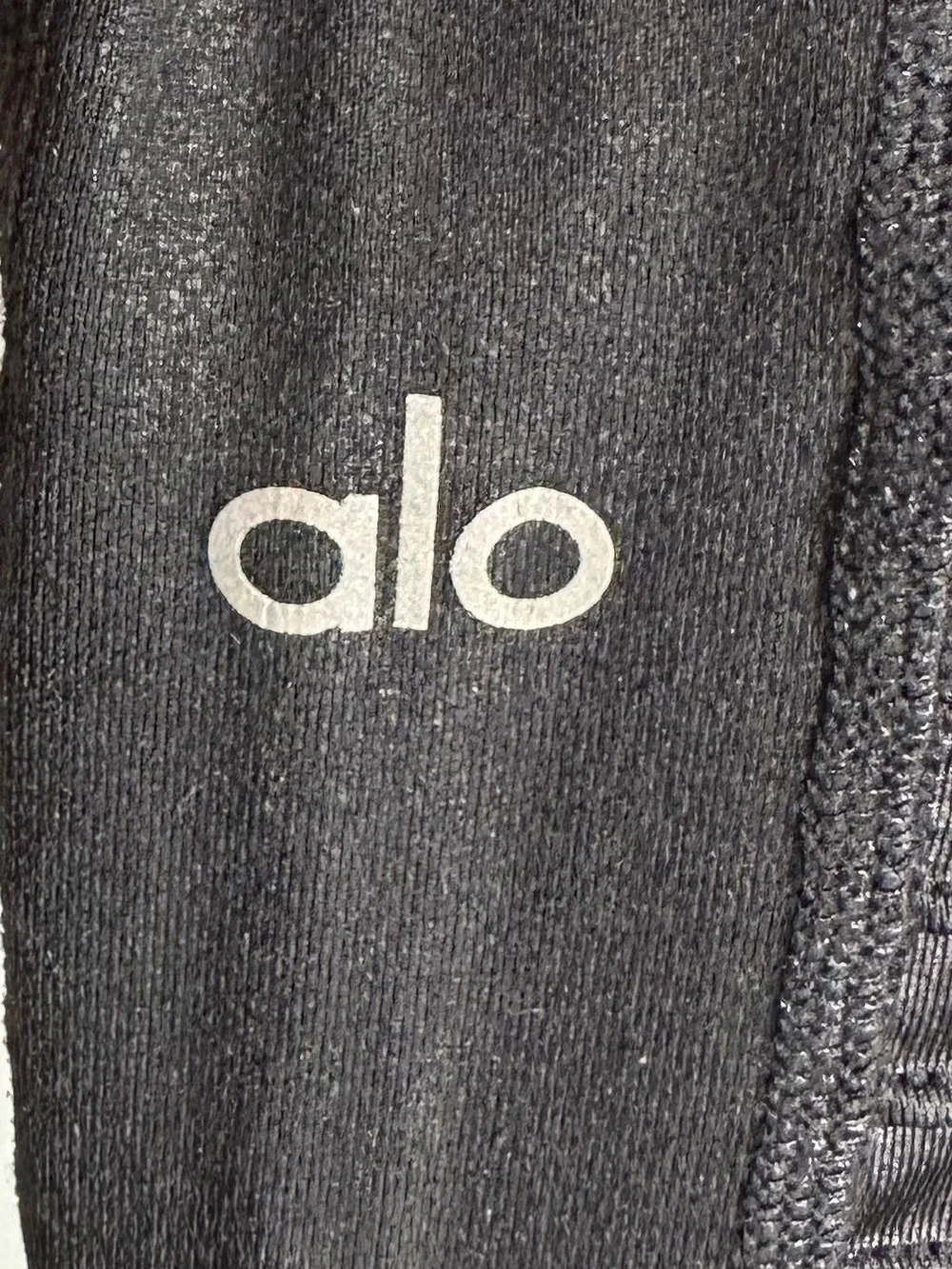 Alo Yoga High-Waist Moto Legging Women’s Small Black Mesh Panel Leggings